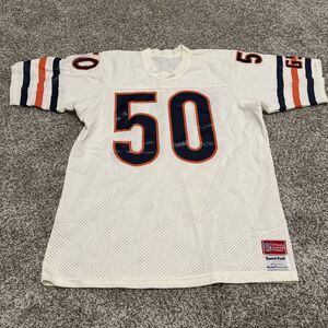 Vintage 80s Chicago Bears NFL Jersey #50 Mike Singletary Size Large Sandknit